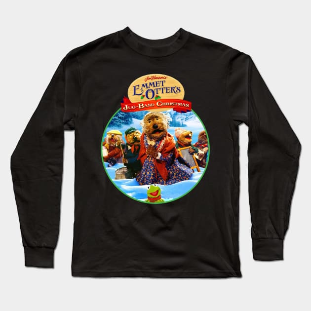 Funny Emmet Otter's Jug Band Christmas Long Sleeve T-Shirt by kongtala